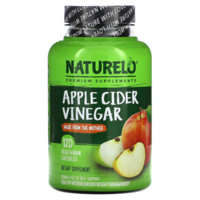 NATURELO Apple Cider Vinegar 120 Vegetarian Capsules 628110628510