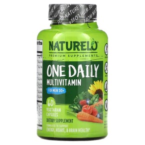 NATURELO One Daily Multivitamin for Men 50+ 60 Vegetarian Capsules 628110628411