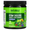 NATURELO Raw Greens Whole Food Powder Wild Berry 8.5 oz (240 g) 628110628169