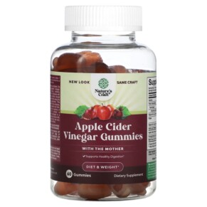 Natures Craft Apple Cider Vinegar Gummies with the Mother 60 Gummies 793611598904