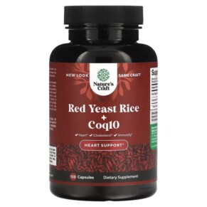 Natures Craft Red Yeast Rice + Coq10 120 Capsules 850034386119