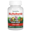 NaturesPlus Animal Parade Children's Chewable Multivitamin Supplement Cherry 90 Animal-Shaped Tablets 097467299702