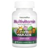 NaturesPlus Animal Parade Children's Chewable Multivitamin Supplement Grape 90 Animal-Shaped Tablets 097467299849
