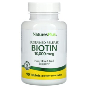 NaturesPlus Biotin Sustained Release 10.000 mcg 90 Tablets 097467017931