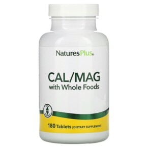 NaturesPlus Cal/Mag with Whole Foods 180 Tablets 097467336452