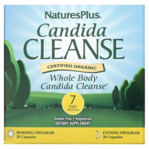 NaturesPlus Candida Cleanse 7 Day Program 2 Bottles 28 Capsules Each 097467011168