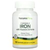 NaturesPlus Chewable Iron with Vitamin C and Herbs Cherry 90 Tablets 097467034211