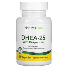 NaturesPlus DHEA-25 with Bioperine 60 Capsules 097467049680