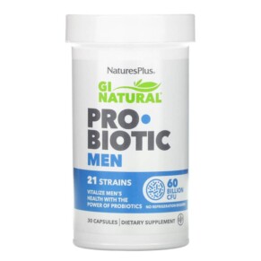 NaturesPlus GI Natural Probiotic Men 60 Billion CFU 30 Capsules 097467439047