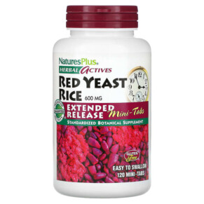 NaturesPlus Herbal Actives Red Yeast Rice 300 mg 120 Mini-Tabs 097467073630