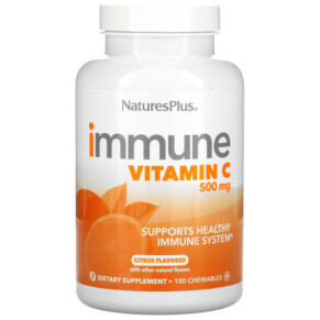 NaturesPlus Immune Vitamin C Citrus 500 mg 100 Chewables 097467410060
