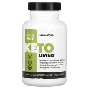 NaturesPlus Keto Living Daily Multi 90 Capsules 097467820029