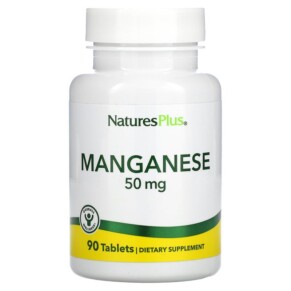 NaturesPlus Manganese 50 mg 90 Tablets 097467034501