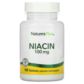 NaturesPlus Niacin 100 mg 90 Tablets 097467018501