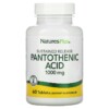NaturesPlus Pantothenic Acid 1000 mg 60 Tablets 097467020603