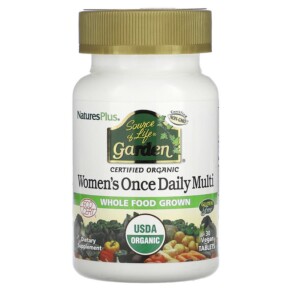NaturesPlus Source of Life Garden Women's Once Daily Multi 30 Vegan Tablets 097467307476