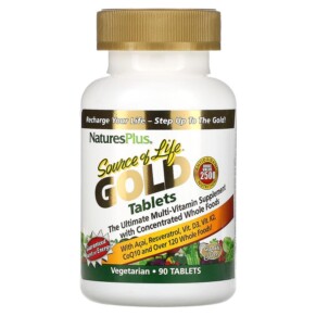 NaturesPlus Source of Life Gold The Ultimate Multi-Vitamin Supplement 90 Tablets 097467307117