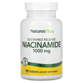 NaturesPlus Sustained Release Niacinamide 1000 mg 90 Tablets 097467019300