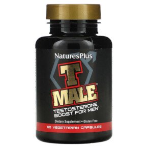 NaturesPlus T Male Testosterone Boost For Men 60 Vegetarian Capsules 097467048713