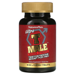 NaturesPlus Ultra T-Male Testosterone Boost for Men Maximum Strength 60 Bi-Layered Tablets 097467487161