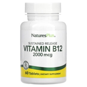 NaturesPlus Vitamin B12 2.000 mcg 60 Tablets 097467017306