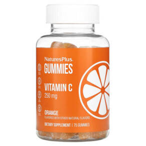 NaturesPlus Vitamin C Gummies Orange 125 mg 75 Gummies 097467022041