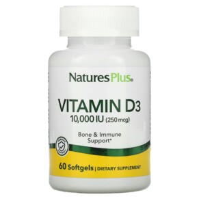 NaturesPlus Vitamin D3 10.000 IU (250 mcg) 60 Softgels 097467010482