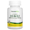 NaturesPlus Vitamins D3 & K2 90 Tablets 097467104365