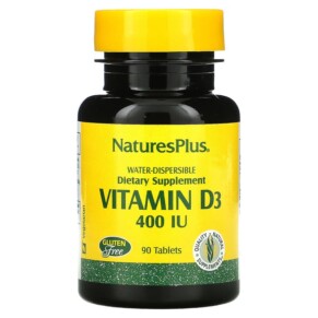 NaturesPlus Water-Dispersible Vitamin D3 400 IU 90 Tablets 097467009912