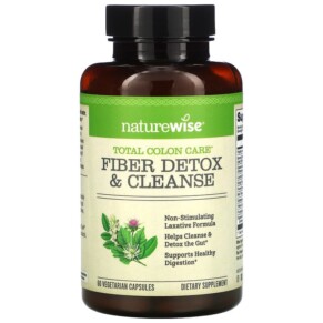 NatureWise Fiber Detox & Cleanse 60 Vegetarian Capsules 858081006639