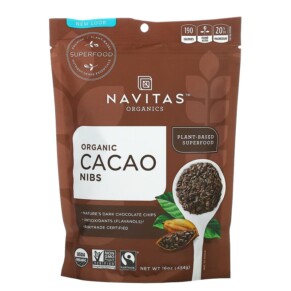 Navitas Organics Organic Cacao Nibs 16 oz (454 g) 858847000697