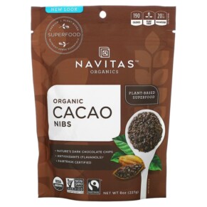 Navitas Organics Organic Cacao Nibs 8 oz (227 g) 858847000680
