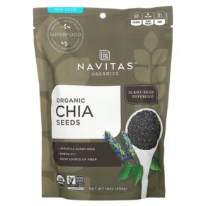 Navitas Organics Organic Chia Seeds 16 oz (454 g) 858847000338