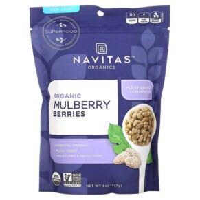 Navitas Organics Organic Mulberry Berries 8 oz (227 g) 858847000888