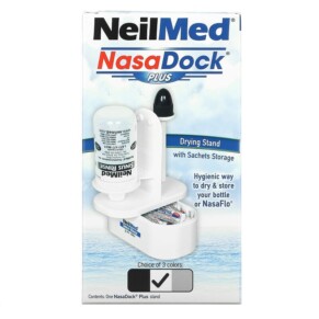 NeilMed NasaDock Plus Drying Stand with Sachets Storage White 1 NasaDock Plus Stand 705928919013
