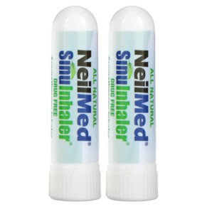 NeilMed SinuInhaler Aromatherapy Inhaler Drug Free 2 Inhalers 0.014 oz (0.4 g) 705928010079
