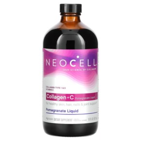 NeoCell Collagen + C Pomegranate Liquid 4 g 16 fl oz (473 ml) 016185128996