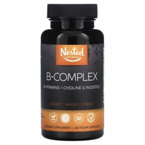 Nested Naturals B-Complex 60 Vegan Capsules 852446007224