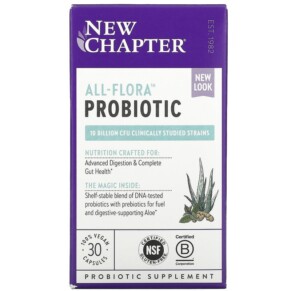 New Chapter All-Flora Probiotic 30 Vegan Capsules 727783901828