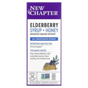 New Chapter Elderberry Syrup + Honey 4 fl oz (118 ml) 727783902733