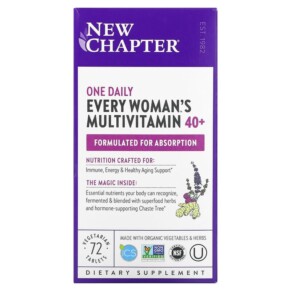 New Chapter Every Woman's One Daily 40+ Multivitamin 72 Vegetarian Tablets 727783003676