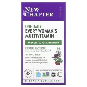 New Chapter Every Woman's One Daily Multivitamin 48 Vegetarian Tablets 727783003072