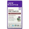New Chapter Fermented Zinc Complex 60 Vegetarian Tablets 727783006455