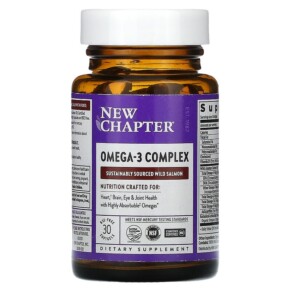 New Chapter Omega-3 Complex 30 Softgels 727783902924