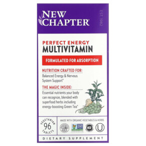 New Chapter Perfect Energy Multivitamin 96 Vegetarian Tablets 727783003423