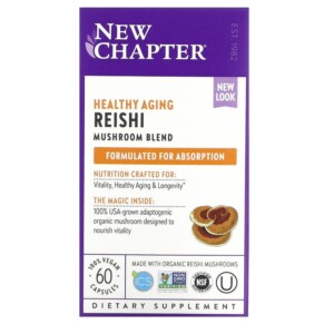New Chapter Reishi 60 Vegan Capsules 727783002358