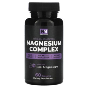 Nobi Nutrition Magnesium Complex Maximum Absorption 60 Capsules 850018274050