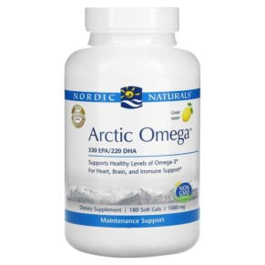 Nordic Naturals Arctic Omega Lemon 1.000 mg 180 Soft Gels 768990041013