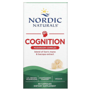 Nordic Naturals Cognition Mushroom Complex 60 Capsules 768990015700