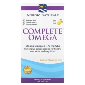 Nordic Naturals Complete Omega Lemon 180 Soft Gels 768990037702